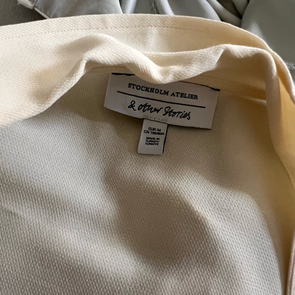 & Other Stories Cream Wrap Blouse - Picture 7 of 7